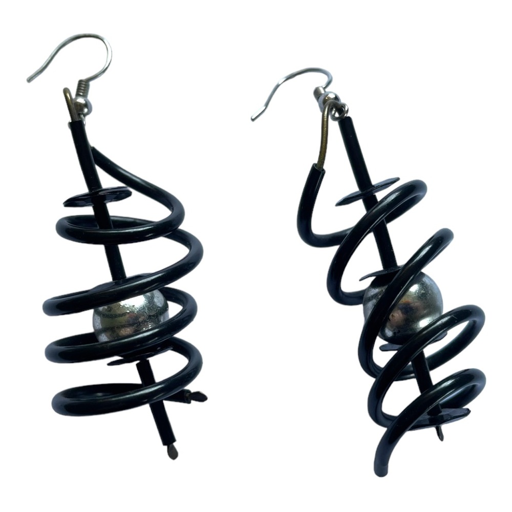 Spiral & Orb Earrings